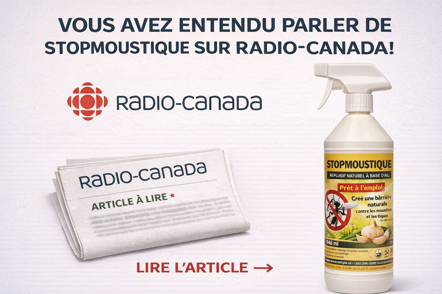 Les répulsifs naturels mis de l’avant par Radio-Canada