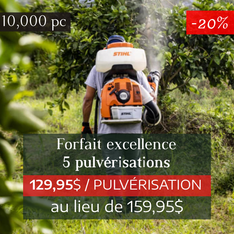 Forfait Excellence, 5 pulvérisations pour une protection tout au long de la saison